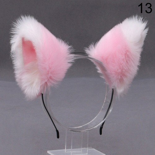 Costume peloso per orecchie gatto volpe fascia per capelli cerchio peloso festa accessori cosplay fantasiosi - Foto 28 di 39