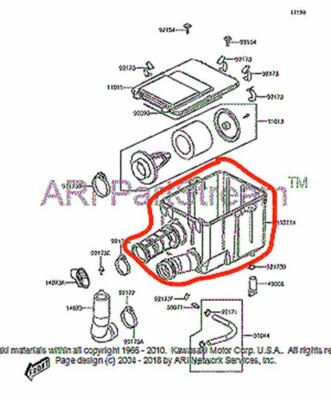 NEW OEM KAWASAKI BRUTE FORCE 300 AIR CLEANER BOX CASE LOWER | eBay