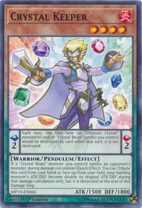 Crystal Keeper - MP19-EN066 - Common - 1st Edition x3 - Near Mint