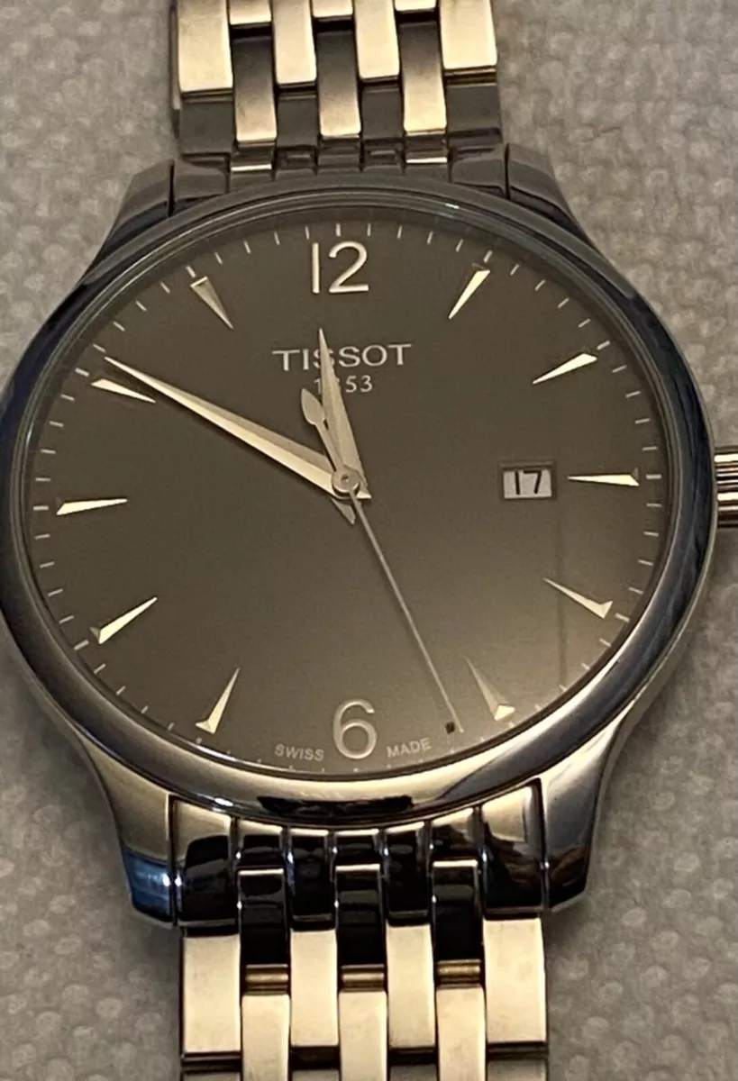 Tissot Men s T CLASSIC TRADITION Anthracite Dial Watch T063610A No