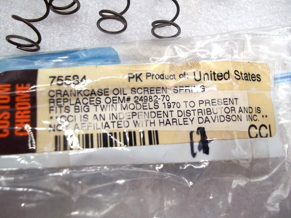 pack of 11 Tappet Oil Screen Spring fits Harley Davidson 24982-70 (HD-619) - Image 2 of 2