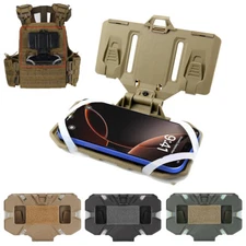 Tactical Plate Carrier Phone Holder Phone Chest Mount for Screen Size 4.7"-6.7"