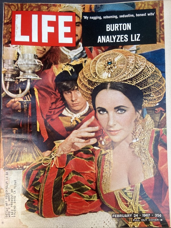 Vintage Life Magazine February 24, 1967: Elizabeth Taylor and Richard Burton