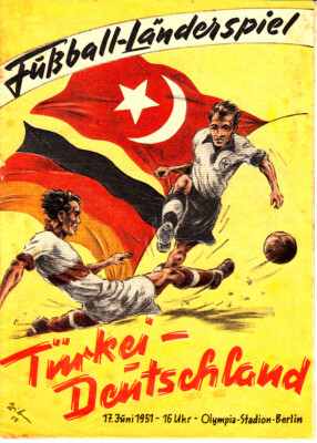 17.06.51 Deutschland - Türkei in Berlin DFB Ausgabe Berliner Fußball Programm
