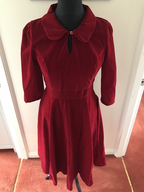 red velvet dress uk