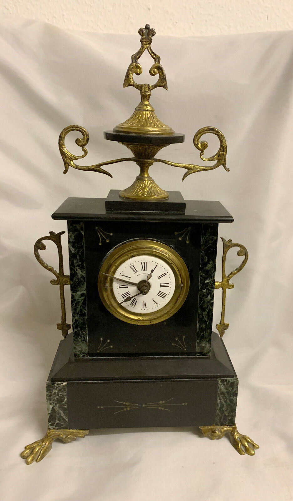 bardzo stary zegar stołowy z budzikiem w kształcie francuskiego wahadła-pokaż oryginalną nazwę Sprzedaż wysyłkowa super zysk