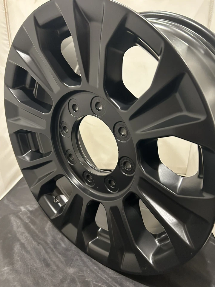 WHEEL FORD SUPER DUTY 2022 F250 F350 TREMOR FACTORY OEM 18" RIM New Black Stock - Image 4 of 4
