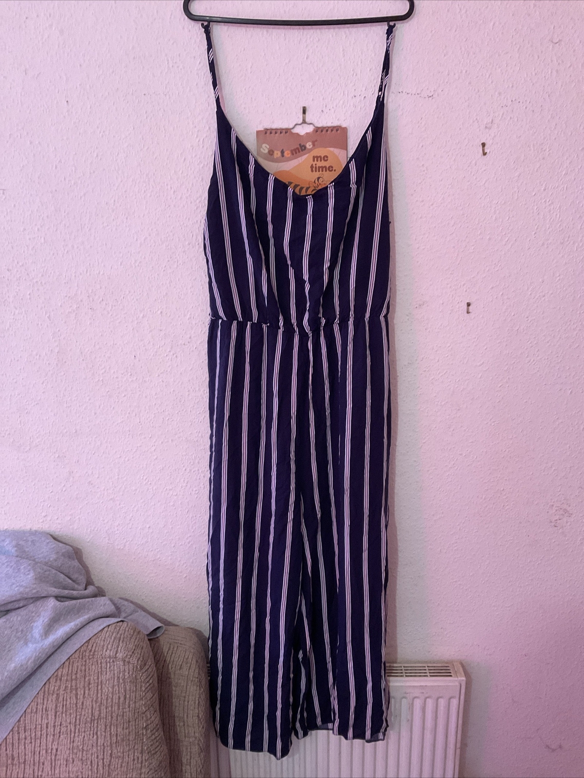 Ladies Size 18 Blue and White Jumpsuit Primark See Description eBay