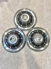 Vintage 1960's Buick 14” Hub Caps Wheel Covers Set of 3