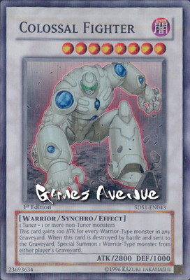 Colossal Fighter (SR) 5DS1-EN043 5d's 2008 Starter Deck 1st Edition