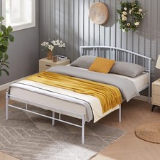 VECELO Twin/Full/Queen Metal Bed Frame with Headboard Metal Mattress Foundation