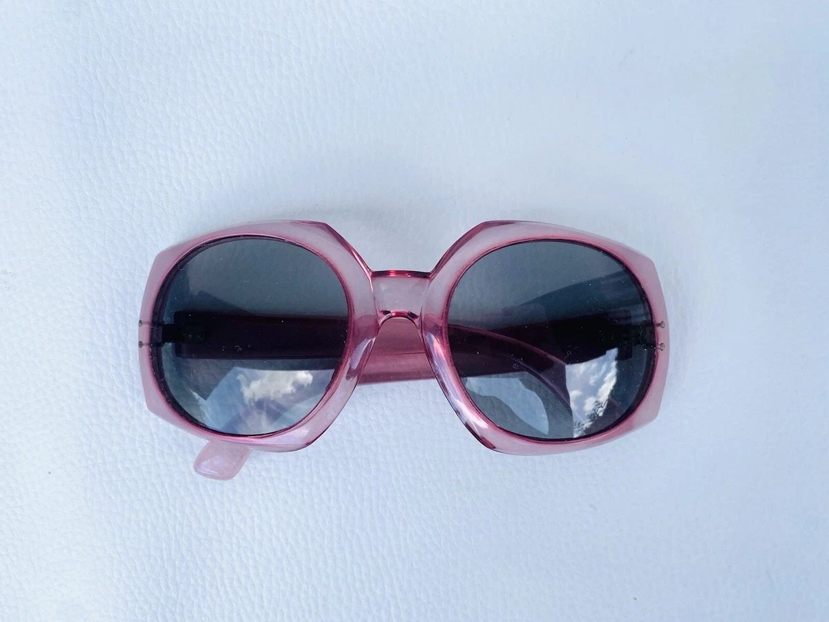 Lunette de soleil translucide oversize Vintage 1970 s Vintage