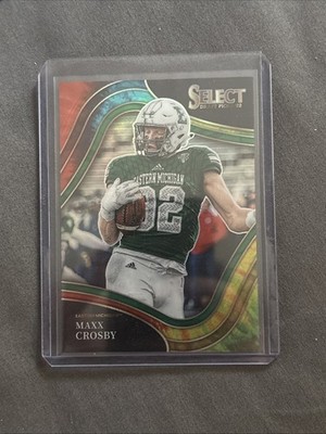 2022 Panini Select Maxx Crosby /25 Tie Dye Field Level SP Collegiate EMU Raiders