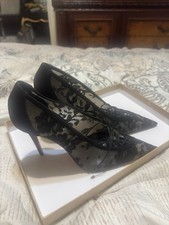 CHRISTIAN LOUBOUTIN Km Lace 100 Suede Pumps L...