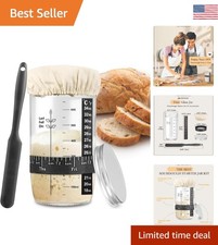 24 oz Sourdough Starter Jar with Thermometer ...