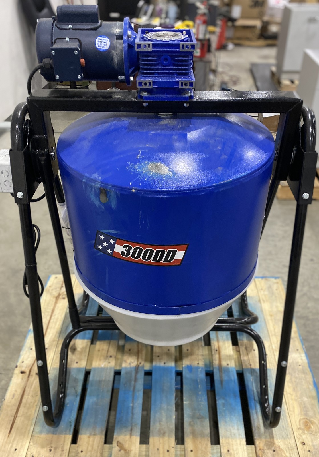 Marshalltown 300DD-PL 3 Cu. Ft. Utility Concrete Mixer Steel Poly Drum 1/2 HP