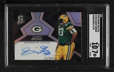 2017 Panini Spectra Signatures 91/99 Gilbert Brown #S-GB SGC 7 Auto 17tx