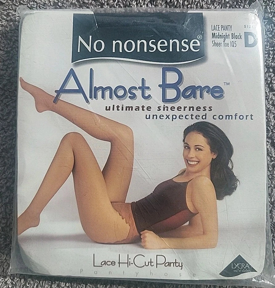 No Nonsense Casi Desnudo 2 Pares Encaje Corte Alto y Puntera Control Bere Nuevas Pantimedias D Foto 4 de 4