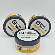 Duke Cannon Hurricane Hold Pomade LOT OF 3- 2 oz Each- Maximum Hold No Shine