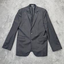 Express Jacket Mens Large Gray Blazer Coat Photographer Fitted Business Formal