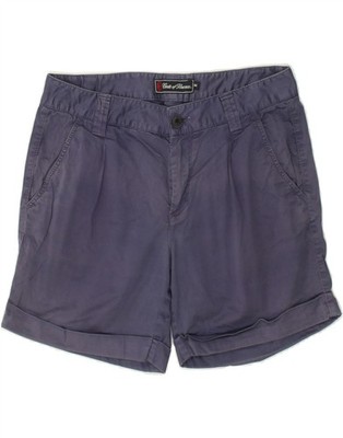 CONTE OF FLORENCE Damen Chino Shorts IT 44 Medium W30 Navy Blau Baumwolle BD88