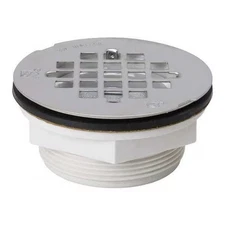 Zoro Select 133-102 Shower Drain, Compression, PVC, SS Grid