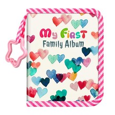 Baby Photo Album 4x6 Inch, 18 Photos My First Family Soft Album Book