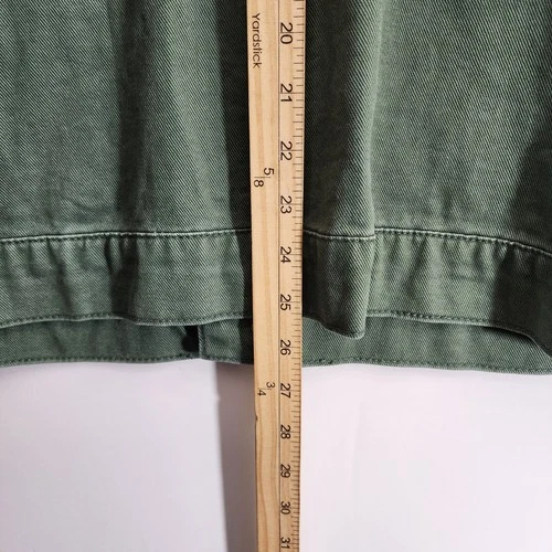VALOR Collective Jacket Mens XL Green Chore Cropped Corduroy Collar Canvas Barn image 9
