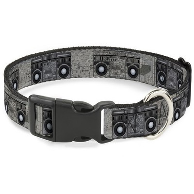 Plastic Clip Collar Boombox NARROW-Small 7-8.5'' (US IMPORT)