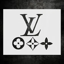 Stylish Louis Vuitton715 Wall Art Stencil Reusable Plastic - StencilAir