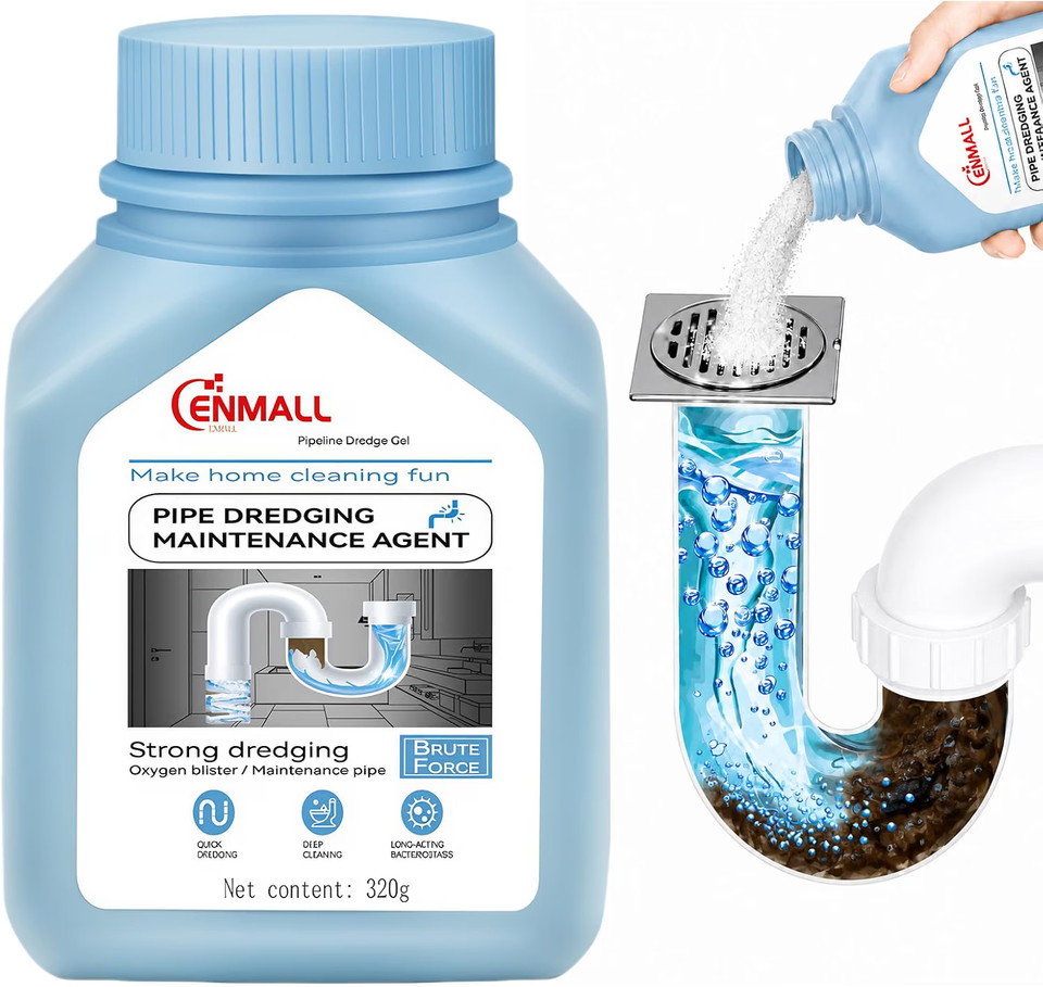 Product photo 1 of 8 — Bathroom Shower Clog Remover, Safe for All Pipes 320g