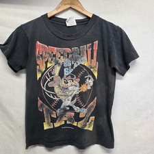 vtg 90s Warner Bros Tee Taz Tasmanian Devil Baseball Youth Boys Size L