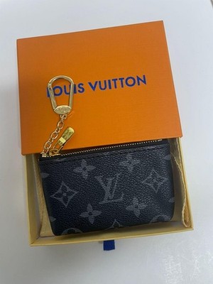 Louis Vuitton Monogram Key Pouch / Pochette Clés Coin Purse Black W/Box..?