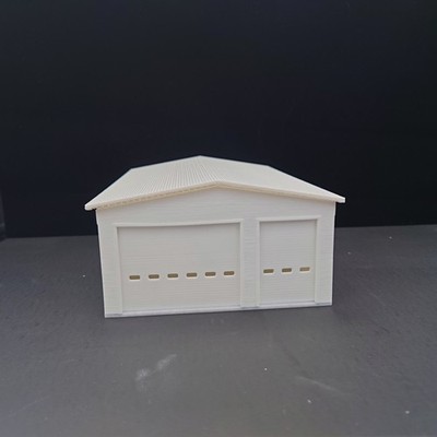 1:64 Scale Day Township With Flat Roof, Concrete Floor 