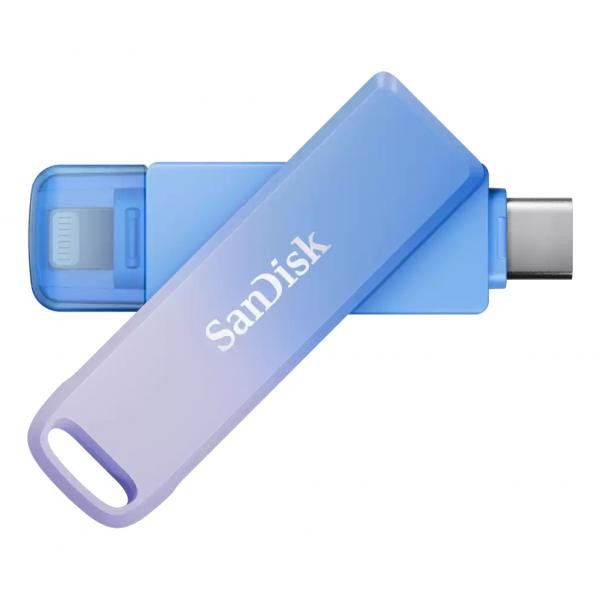 Sandisk Blu/Lilla Unità Flash Usb Creator Phone Drive 256Gb Usb Type-C/Lightning - Immagine 4