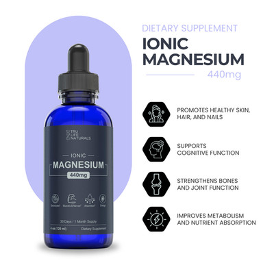 TRULIFE NATURALS Liquid Ionic Magnesium 440mg - 4oz