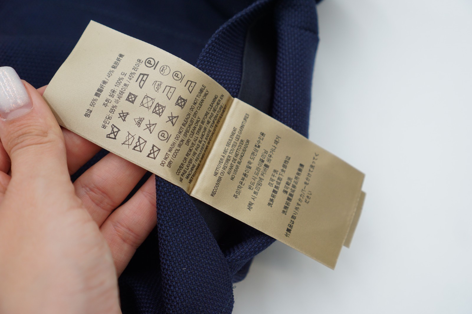 Burberry Blazer Wool Navy Blue Stirling Made In Italy Unlined US36 image 5