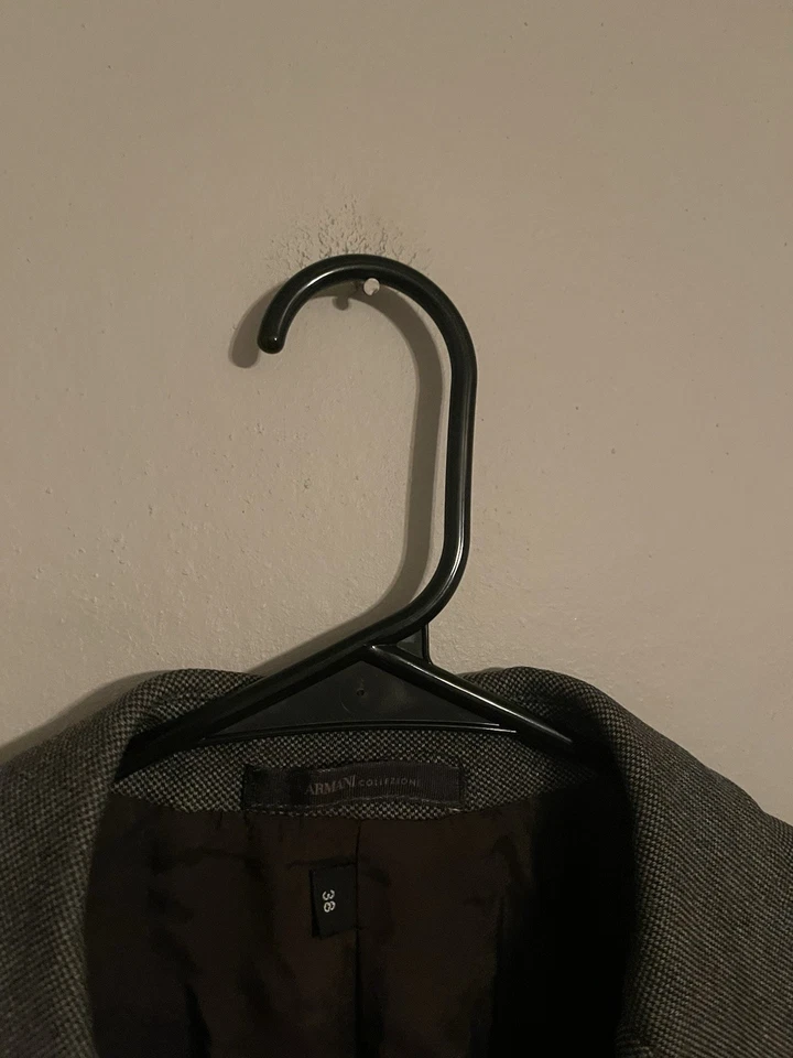 Armani Collezioni Viscose Wool Gray Blazer Suit Jacket Sport Coat - Men's 38R - Image 3 of 4