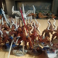 Warhammer 40k Chaos Demons Bloodletters of Khorne 12 Model Figures Plastic 