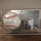 Derek Jeter Signed Autographed American League Baseball Ball JSA LOA Toning