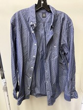 Dockers Blue Dress Shirt Mens Size Large