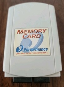 Sega Dreamcast Performance P-20-316E Memory Card & Sega Sports NHL 2K Video Game