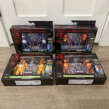 FULL SET OF 4 Jazwares Five Nights At Freddys Endo Series Wave 1 Foxy Chica