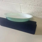 Vintage Pyrex TURQUOISE Round Pie Plate 8.5" Baking Dish #209 Ovenware
