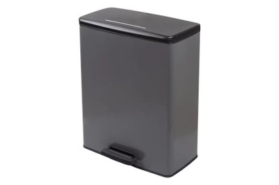 Curver Deco Bin Mülleimer - 65L- mit Pedal - cool grey