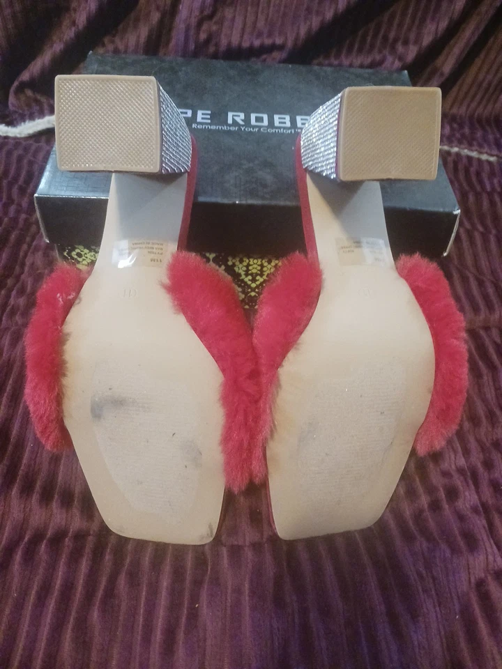 Tacones de mujer Cape Robbin rojo difuso estrás talla 11 usados  Foto 4 de 4