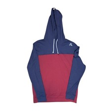 Rhoback Fleet Navy Merlot Red Colorblock Hesi Performance Hoodie Golf NWOT S