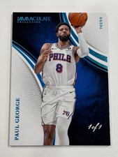 2024-25 Panini Immaculate Collection Paul George #9 Platinum #1/1 *READ*