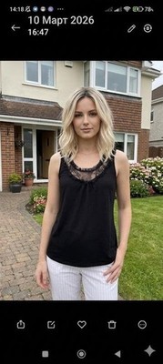 Women Ted Baker shirt black cotton 46