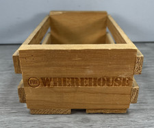 VTG Wooden Wood Crate Storage 12 Cassette Tapes Napa Valley Box Wherehouse TDK